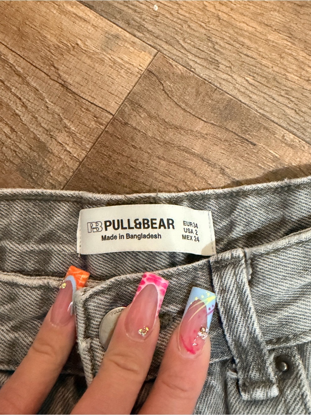 Pull&Bear Light Gray Flared Women's Jeans